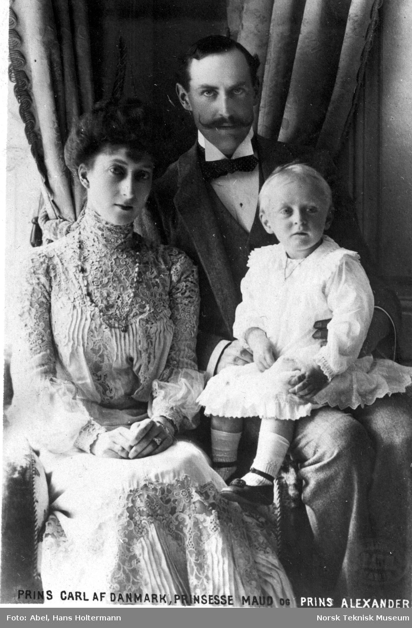 Prins Carl af Danmark, Prinsesse Maud og Prins Alexander - Norsk ...