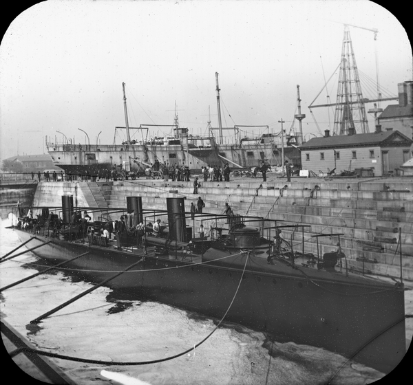 Ljusbild, Fotografi Av Krigsfartyget USS DuPont (TB-7). - Tekniska ...